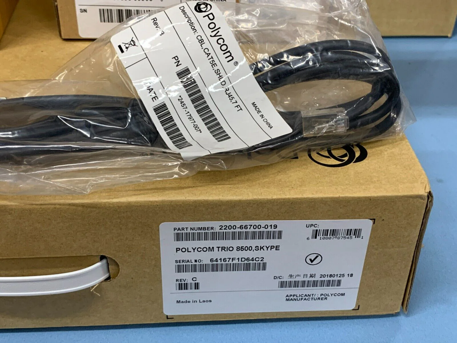 Polycom 7200-66779-019 / Trio 8500 IP Conf. Phone / Skype Edition Collab Kit - Image 4