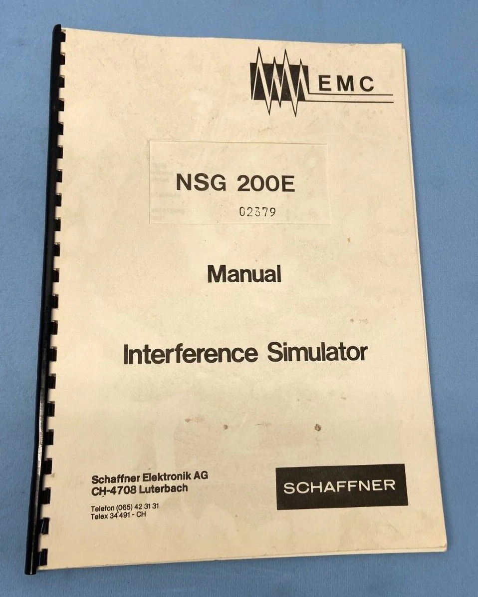 Schaffner NSG 200E Interface Simulator Mainframe and Output cables - Image 3